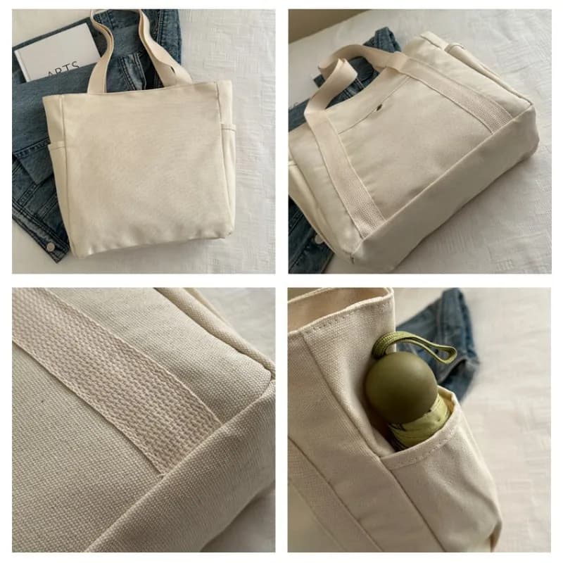 Sac tote canvas Homefish grand volume pour transport équipement pêche, études et shopping quotidien
