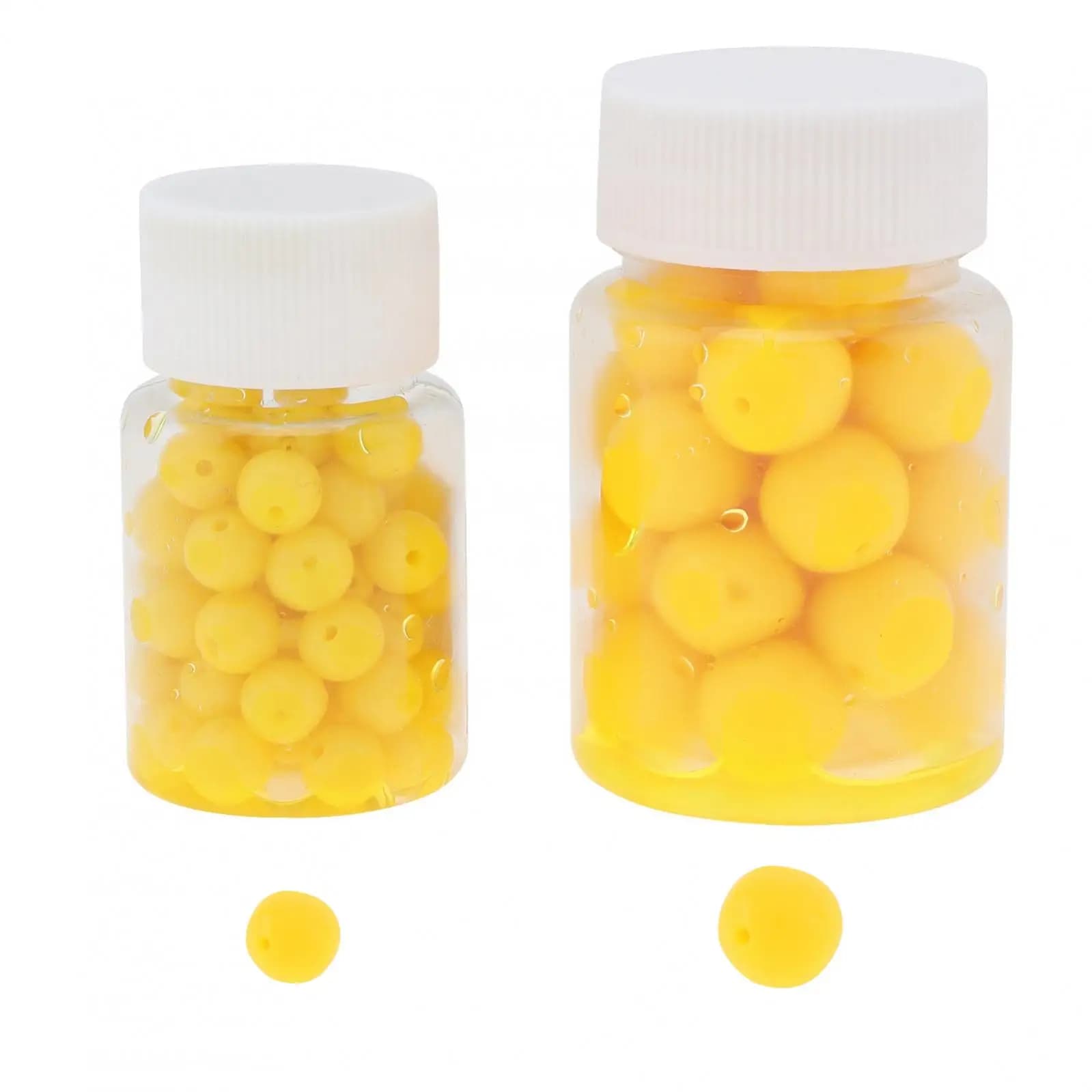 30 pièces maïs flottant simulé 10mm 14mm aromatisé appât souple pour carpe et truite avec trou