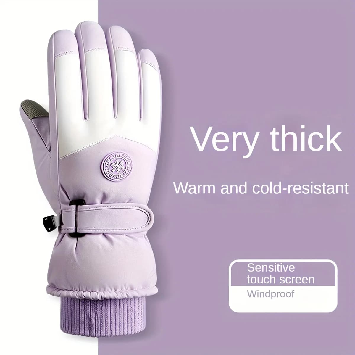Gants chauffants femme hiver avec écran tactile : imperméables et doublure polaire pour sports d'hiver