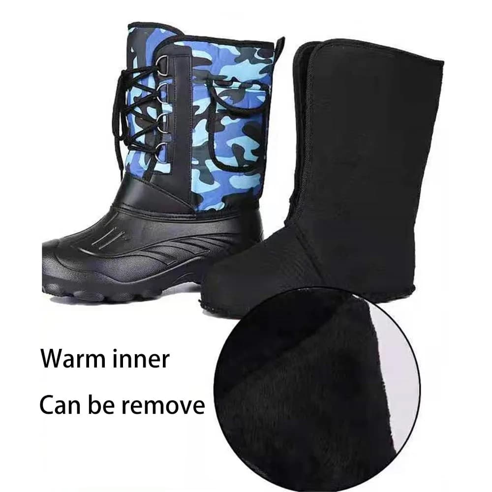 Bottes pêche à la mouche neige antidérapantes imperméables semelle caoutchouc crampons récif doublure amovible