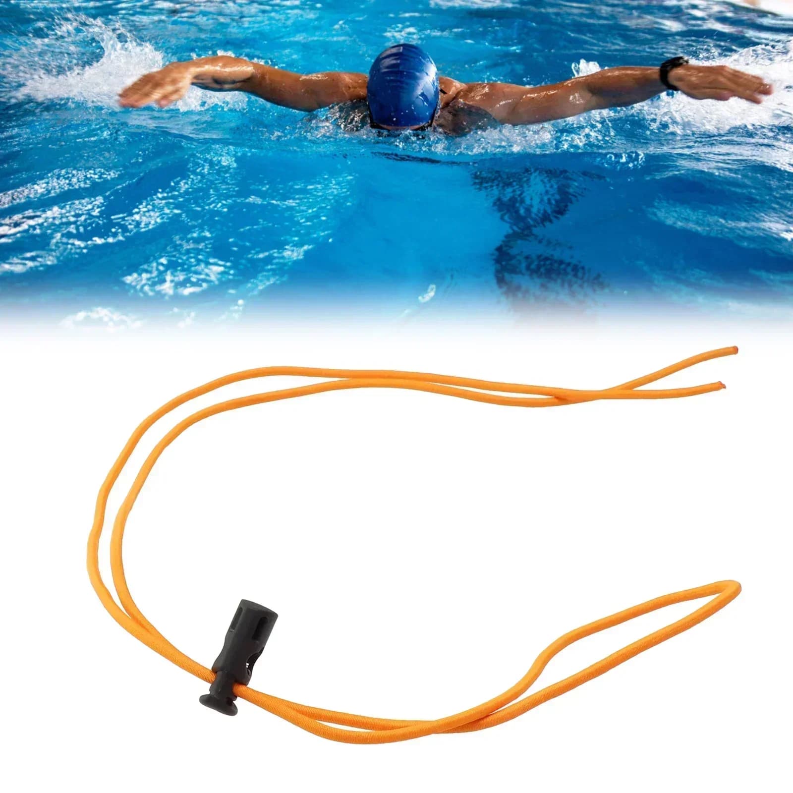 Sangle de protection élastique 114cm pour lunettes de plongée et natation 3.2mm