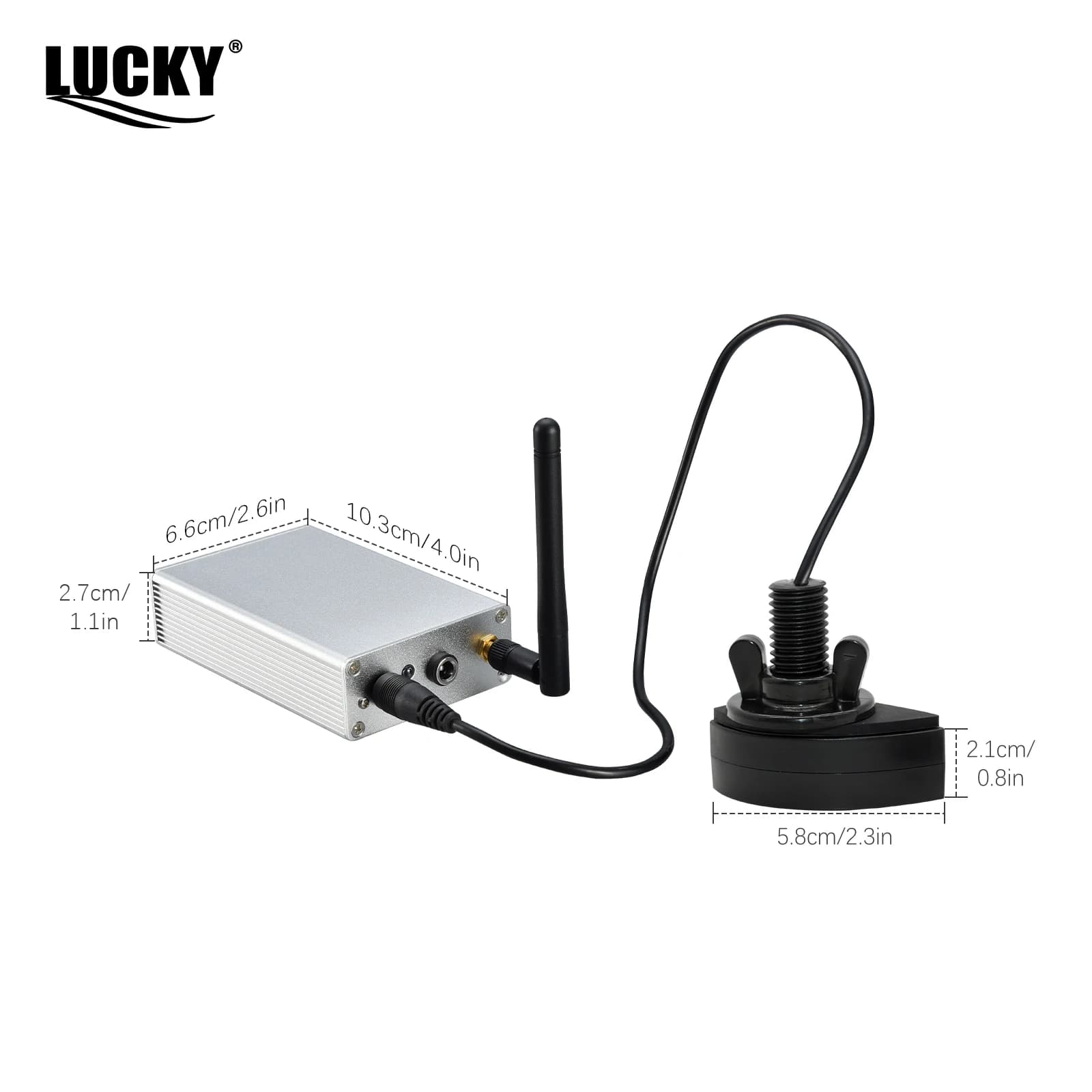 Sonar pêche portable Lucky FF718LiC-WL sans fil 100m/328ft détecteur poissons profondeur eau mer lac