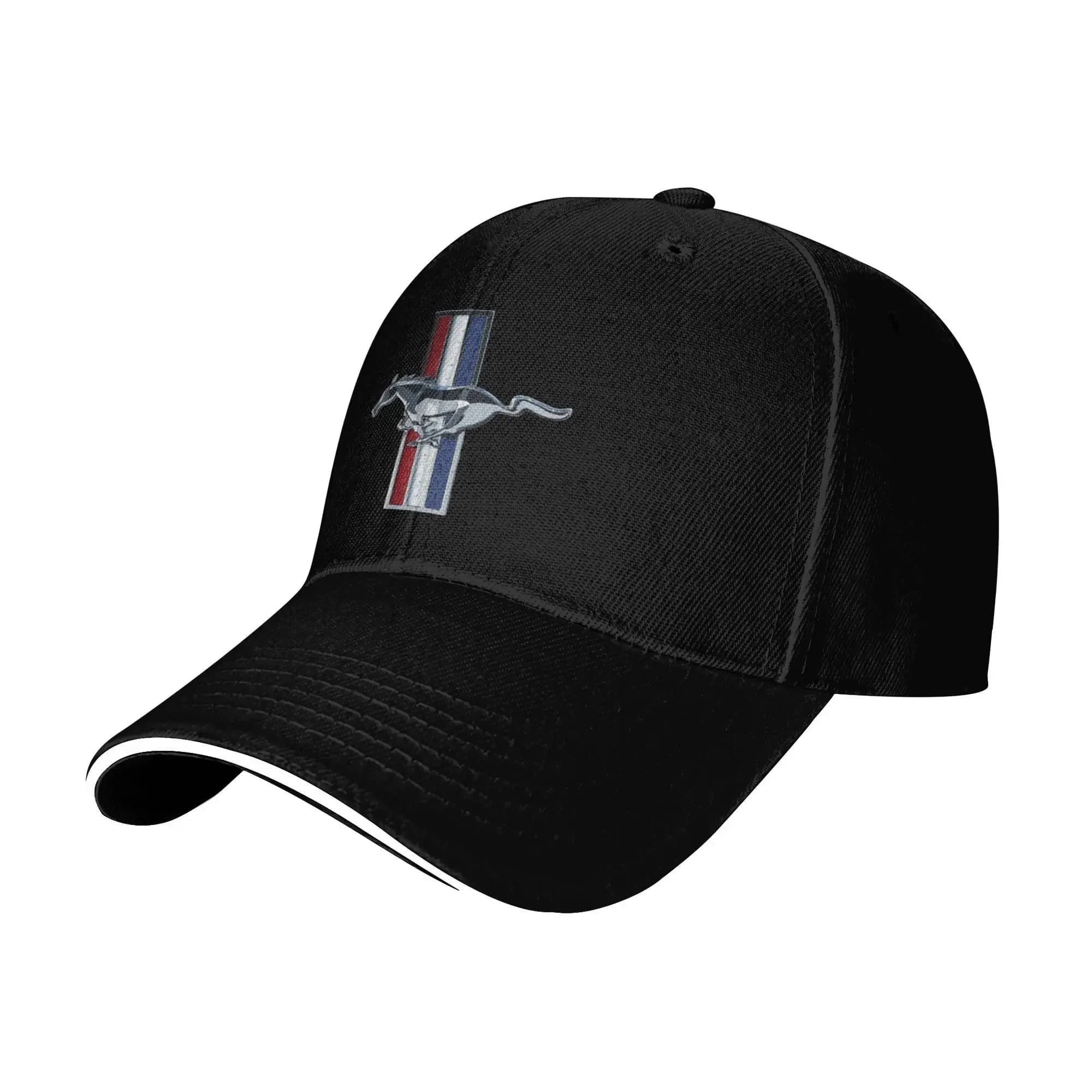Casquette de pêche M-Mustangs badge fer pour pêche camping et style hip hop