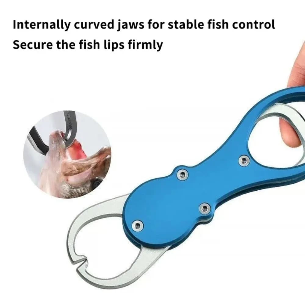 Pince à lèvres professionnelle en alliage d'aluminium avec balance - Outil de pêche étanche et anti-rouille