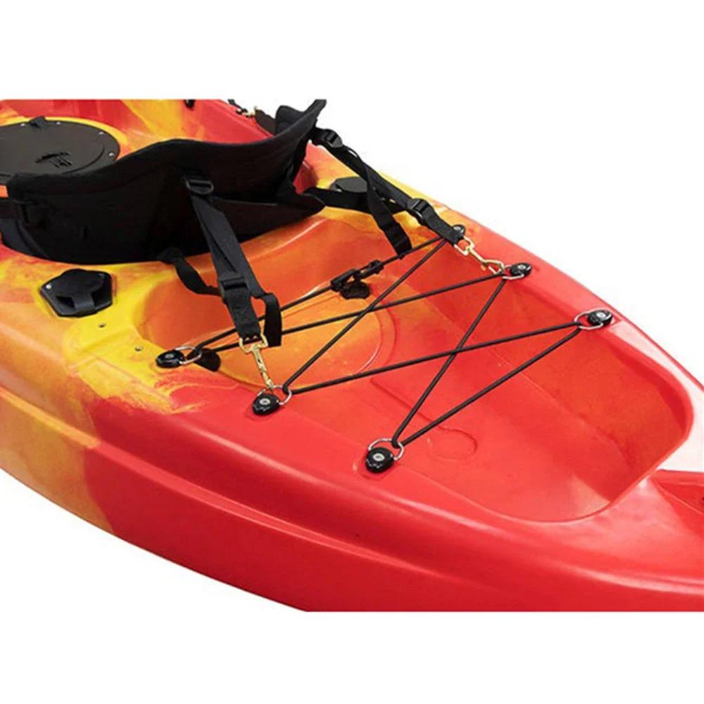 12 anneaux D fixation kayak - Rond oval pour canoë raft, accessoire fixation pêche sécurisée