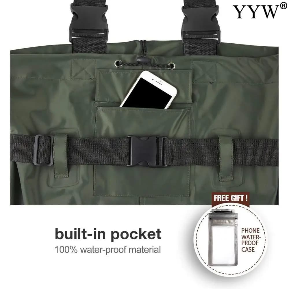 Combinaison complète de pêche waders avec bottes intégrées - Ensemble imperméable pour hommes et femmes