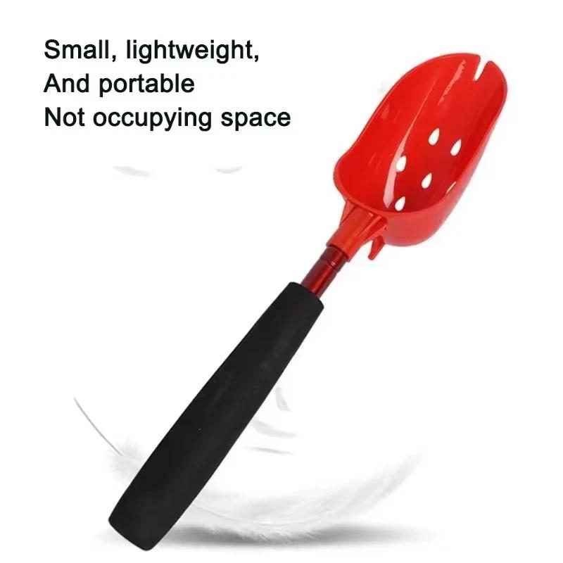 Cuillère de pêche rétractable légère avec manche long antidérapant pour lancer les appâts et esches