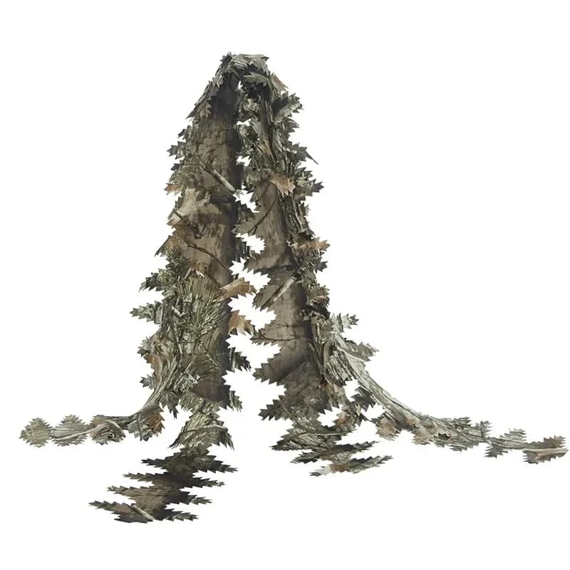 Tissu camouflage feuilles 3D découpé laser pour ghillie suit DIY - Matériau caché vêtements chasse
