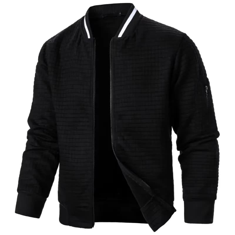 Veste baseball pêche homme automne - Sweatshirt chaud à col montant pour pêche outdoor
