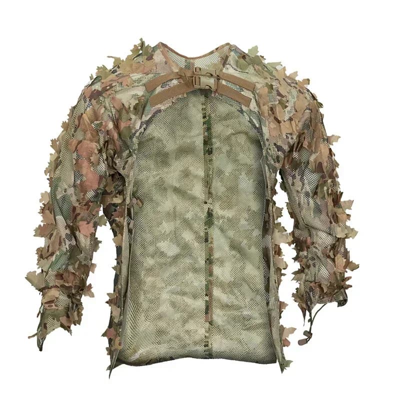 Robe camouflage Ghillie pour homme femme - tenue chasse pêche jungle feuilles extérieur