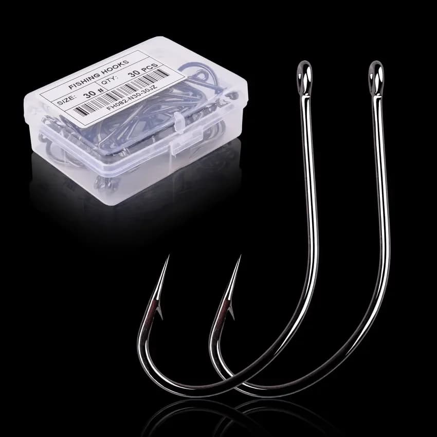 Hameçons Maruseigo Japonais Haute Carbone 50/10pcs - Hameçons Circle pour Carpe et Pêche à la Mouche