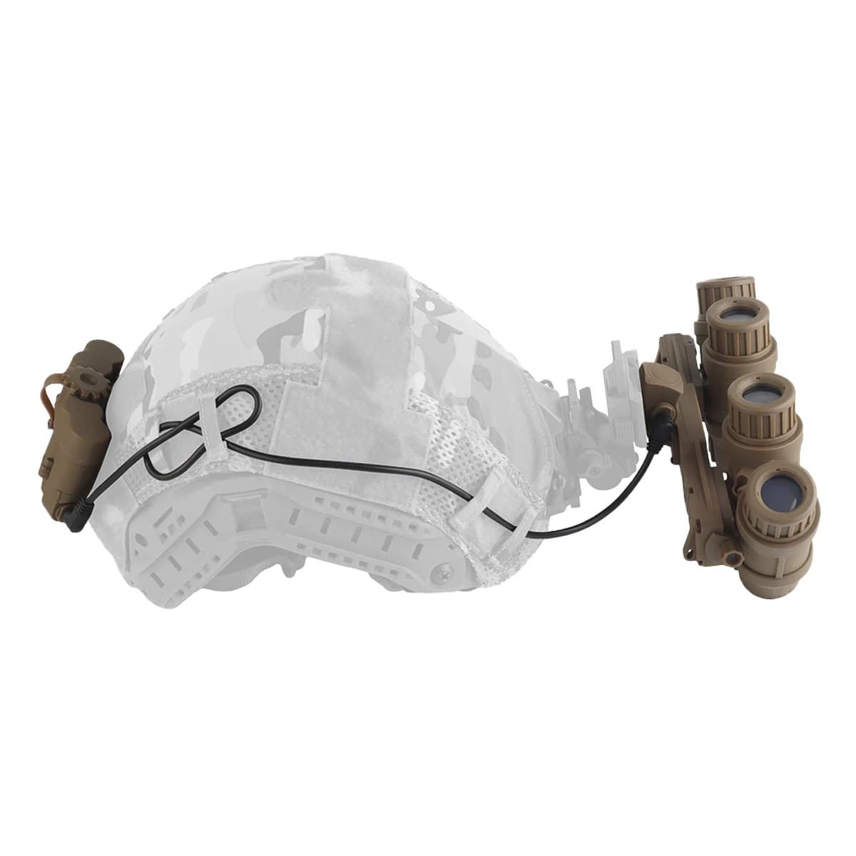 Lunettes vision nocturne factice avec support casque pour entraînement pêche nocturne