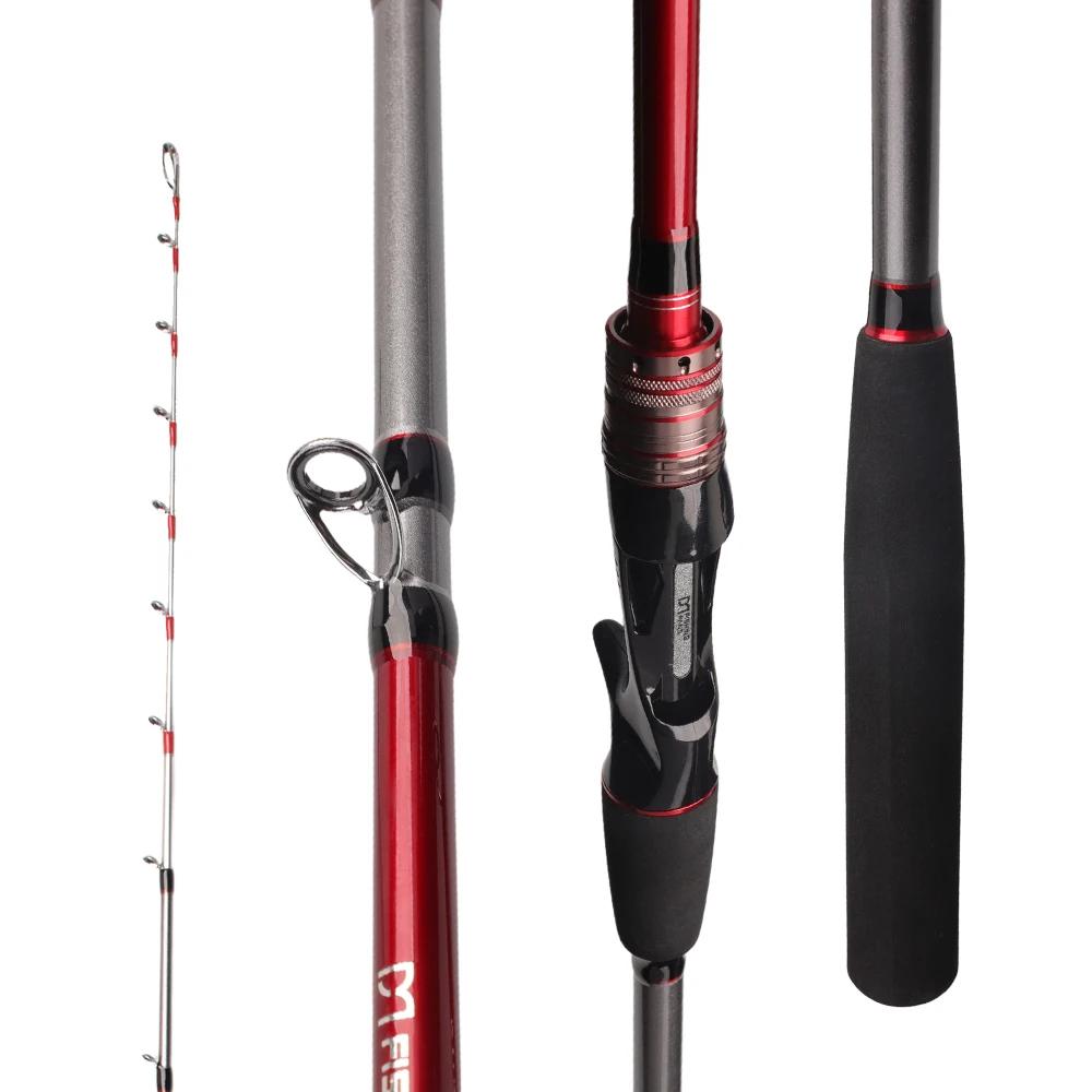 Canne pêche seiche FISHINGFANS 1.5m à 1.75m sensible jigging bateau eau salée ML MH