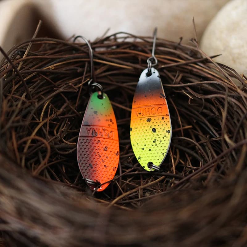Leurre cuillère métal stream 3g 30mm pour truite perche ombre et saumon pêche en rivière