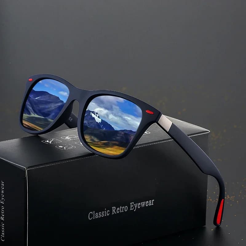 Lunettes de soleil rétro vintage UV400 unisexe - Modèle sport conduite pour pêche en mer