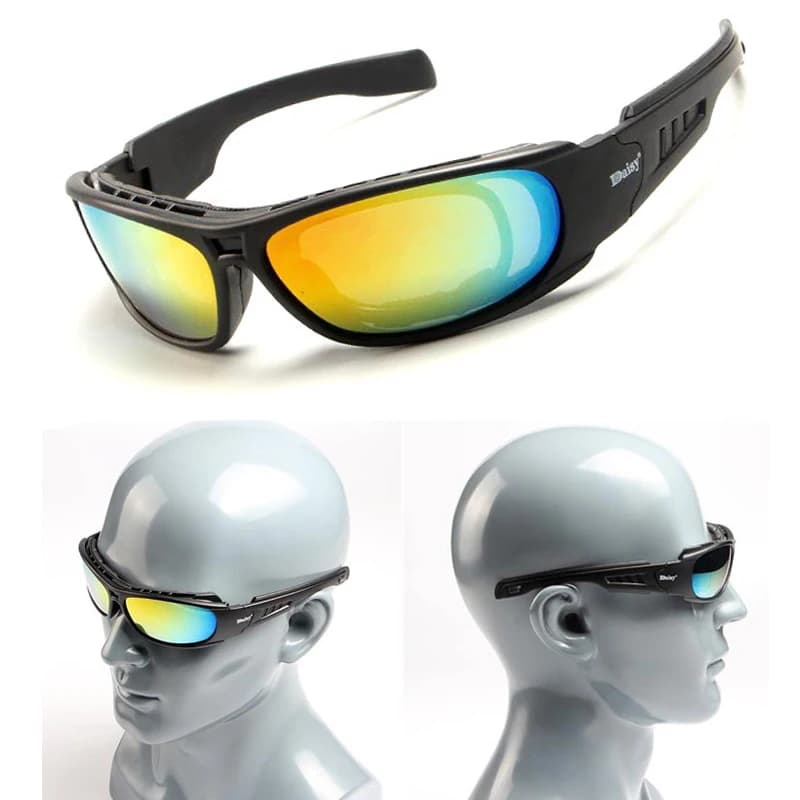 Lunettes Daisy C6 polarisées tactiques pour tir pêche chasse - protection militaire professionnelle