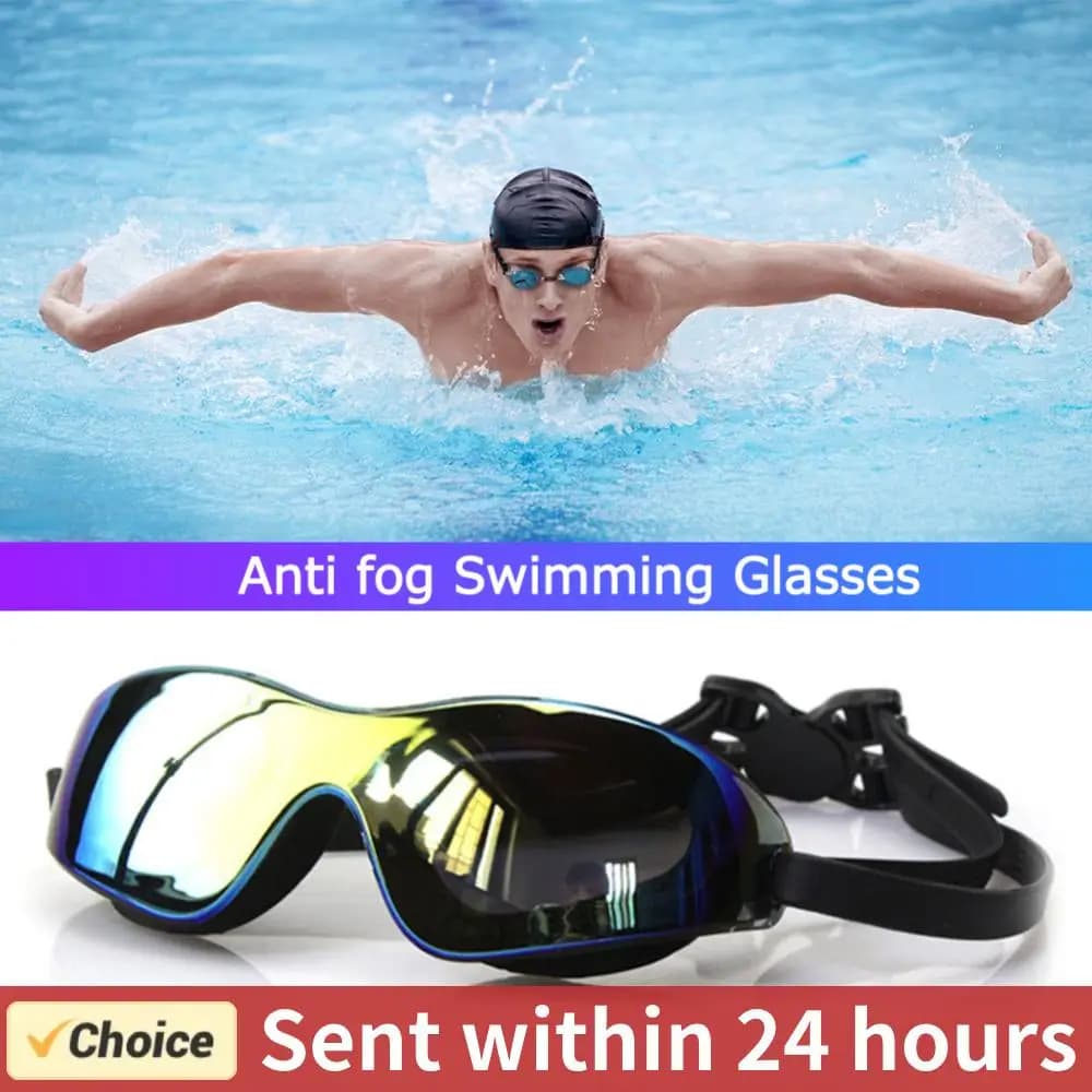Lunettes de plongée électroplaquées anti-buée professionnelles étanches tous âges