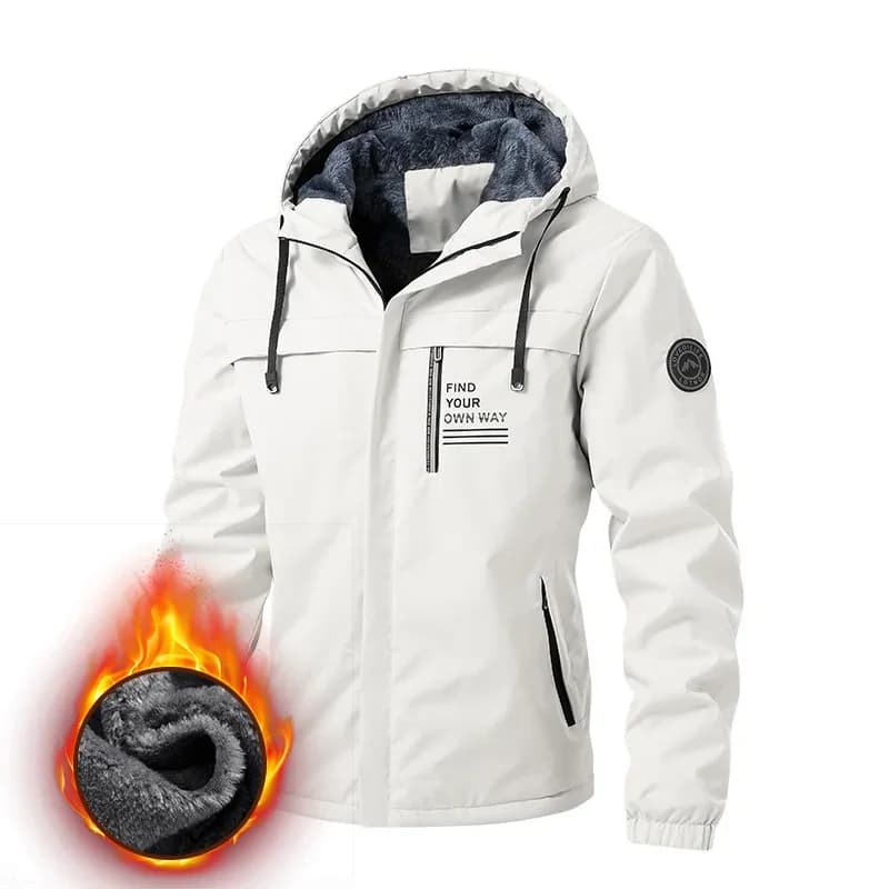 Veste aviateur capuchon homme UETEEY - Polaire chaude pour pêche hivernale et randonnée 2024
