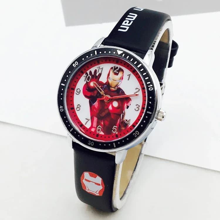 Montre enfant Disney Avengers Spider-Man Iron Man Hulk étanche quartz cadeau anniversaire fête jouet