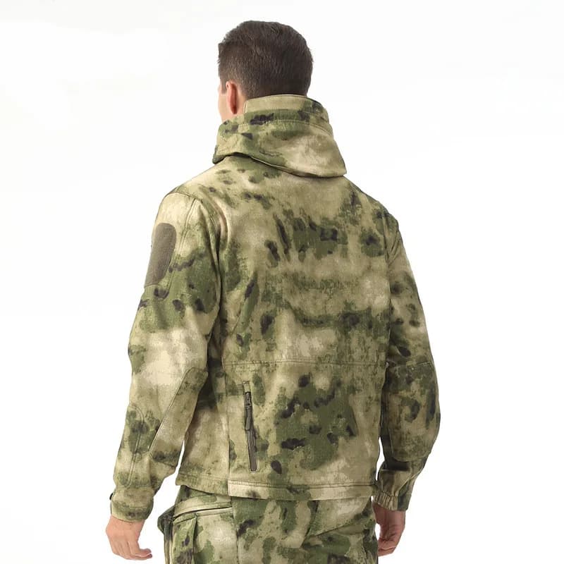 Veste camouflage hiver 5XL 6XL homme imperméable - Soft shell tactique multicam coupe-vent polaire