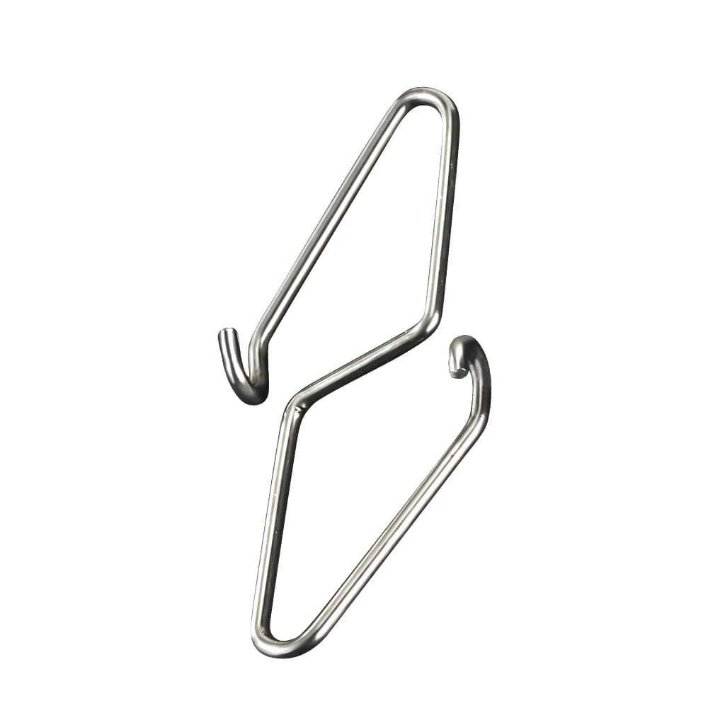 50-100 émerillons en acier inoxydable DNDYUJU avec mousqueton diamant pour leurres de pêche