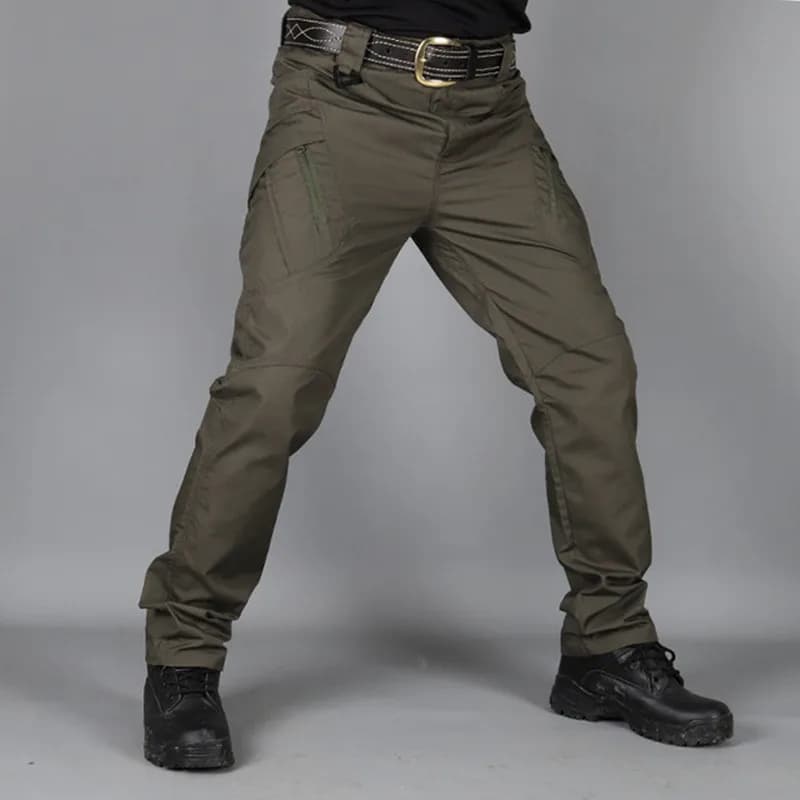 Pantalon cargo rapide séchage multi-poches - Camouflage noir pour pêche sportive