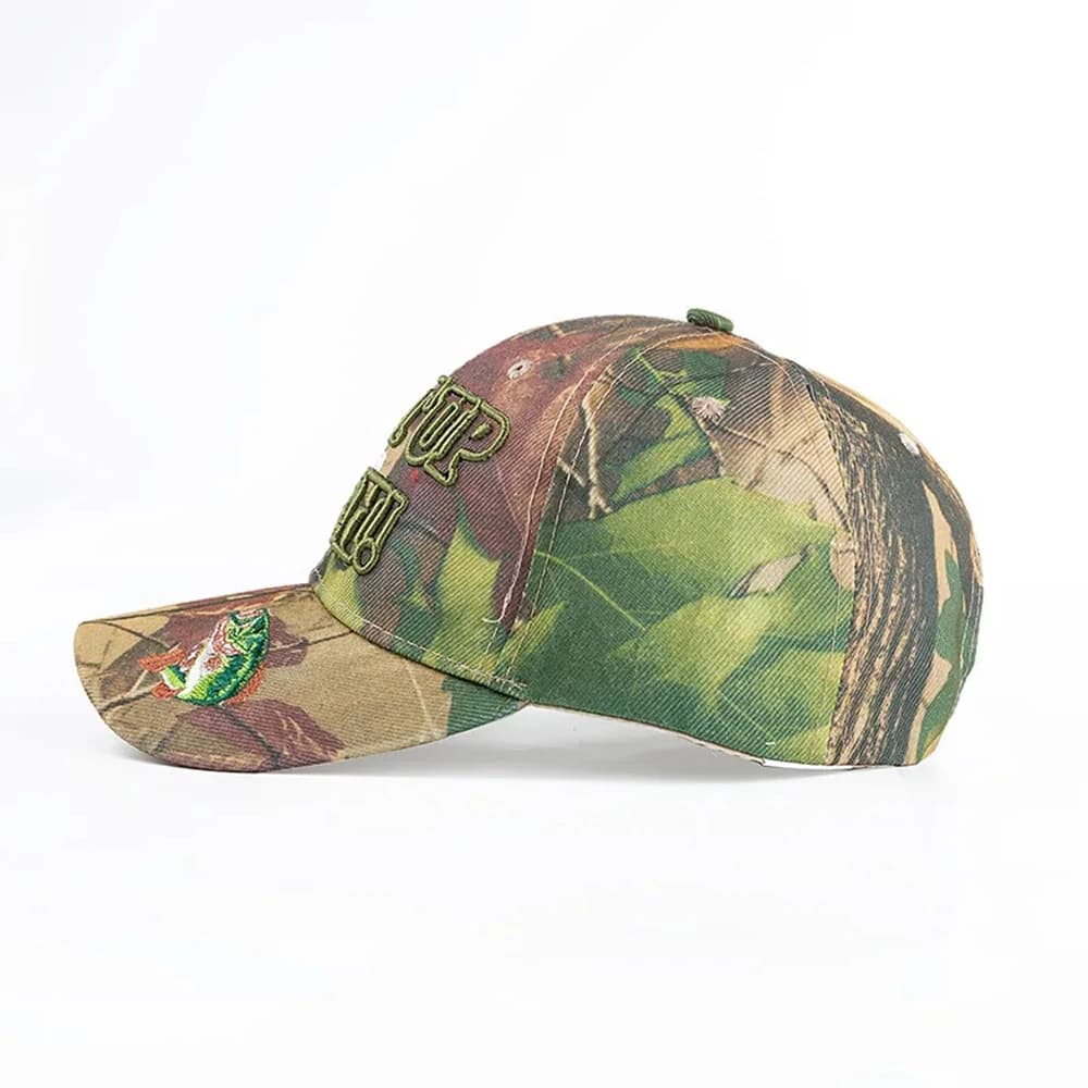 Casquette camouflage bec de canard adulte - Broderie tendance grande taille - Hommes femmes pêche