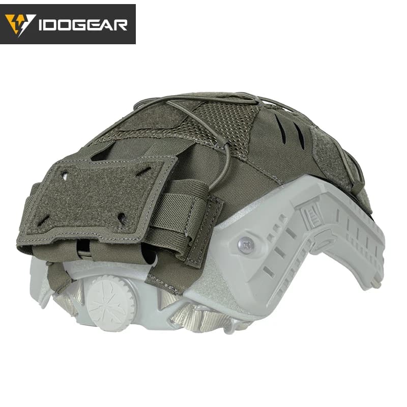 Couvre-casque IDOGEAR NVG 3813 pour pêche nocturne - Protection étanche et compartiment batterie