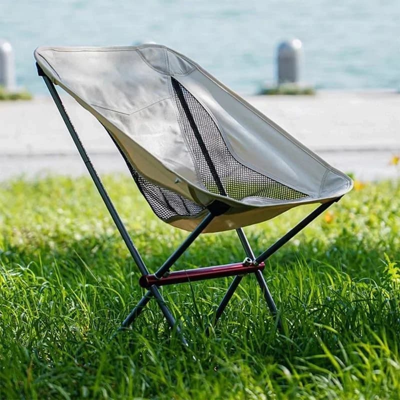 Chaise camping pliante cadre aluminium complet portable randonnée pêche trekking sac transport