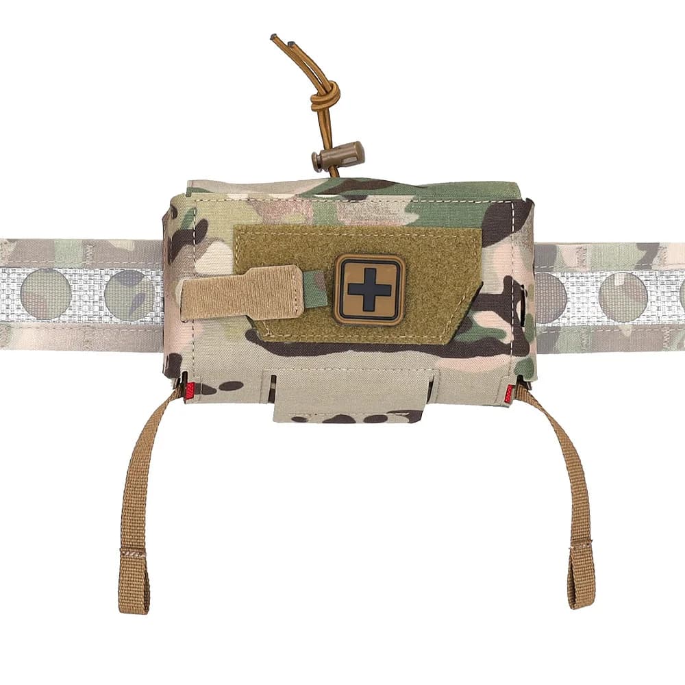 Poche médicale compacte tactique pêche chasse - Sac IFAK MD2 Molle ceinture porte-plaque