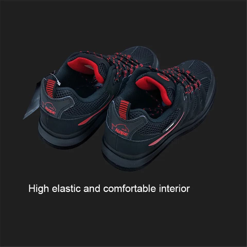 Chaussures de pêche à la mouche - Sneakers aquatiques avec semelle feutre cloutée antidérapante pour pêche en rivière