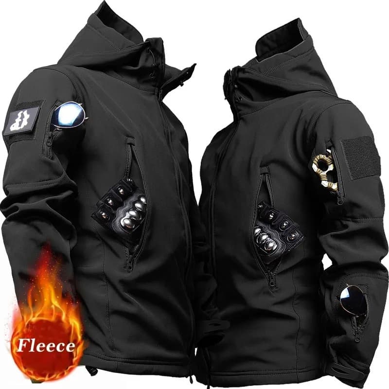 Veste technique pêche imperméable coupe-vent avec capuche - Vêtement outdoor stretch confortable