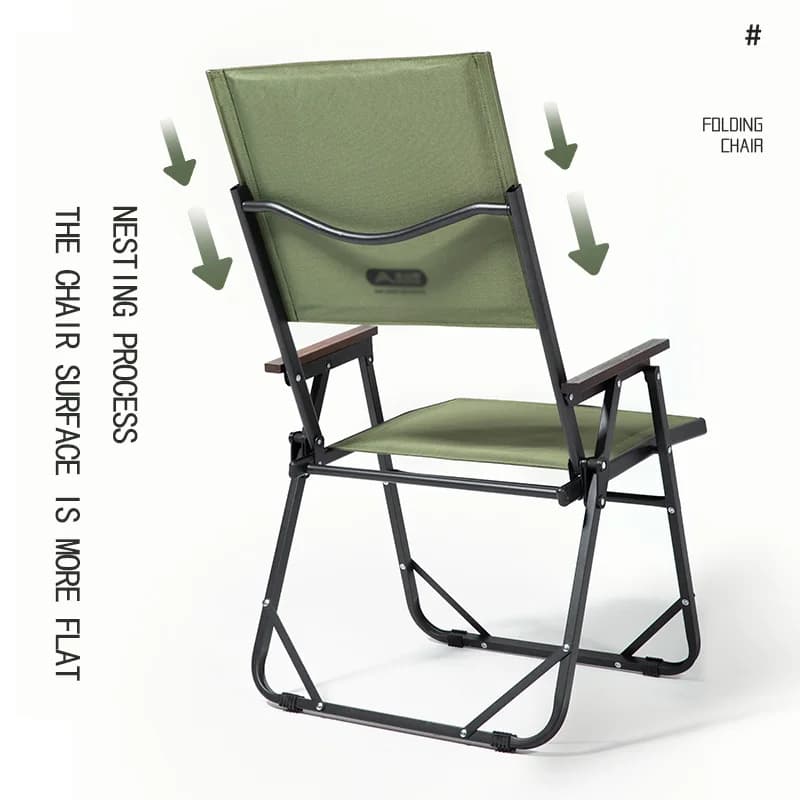 Chaise de camping pliante BISINNA Outdoor - Portable pour pêche, randonnée et plage