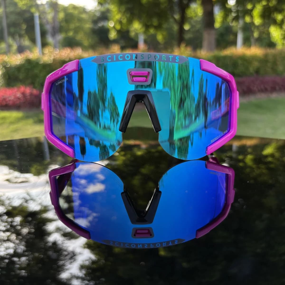 Lunettes photochromiques pêche - Verres adaptatifs UV400 pour pêche en VTT et randonnée