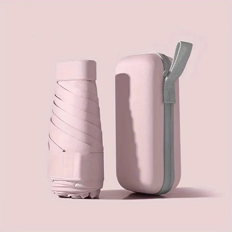 Mini parapluie anti-UV protection solaire : compact pluie ou soleil, idéal pêche journée entière