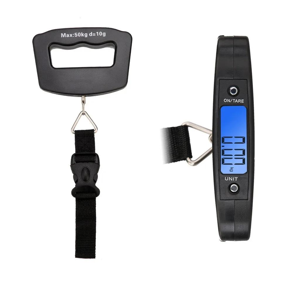 Balance bagages pêche 50kg portable - Pèse-sac digital pour équipement de pêche et voyage