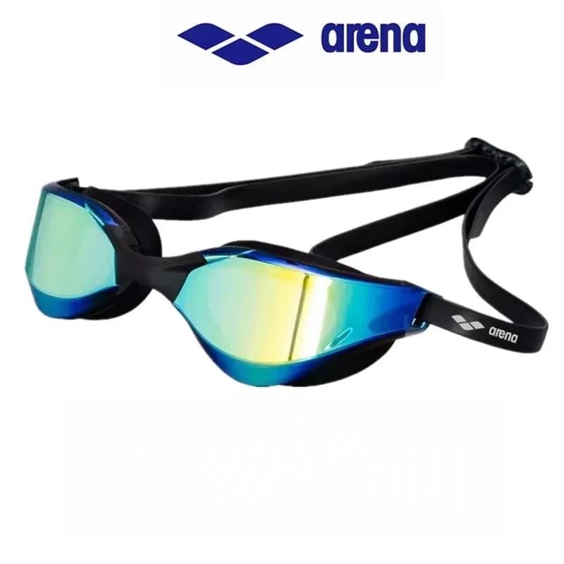 Lunettes de natation adulte HD étanches anti-buée électroplaquées cadre racing professionnel