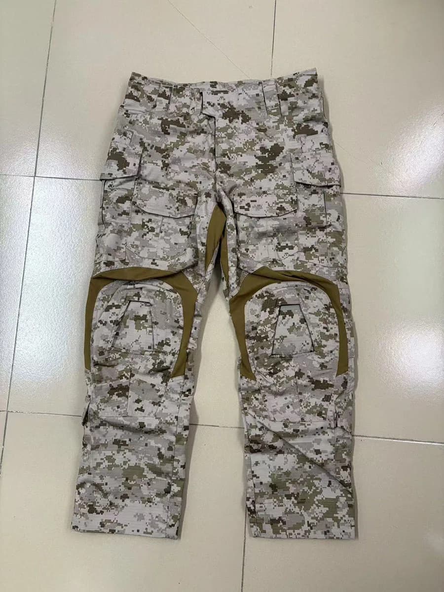 Pantalon tactique AOR1 polyester-coton homme - Pêche désert, digital, entraînement armée fans