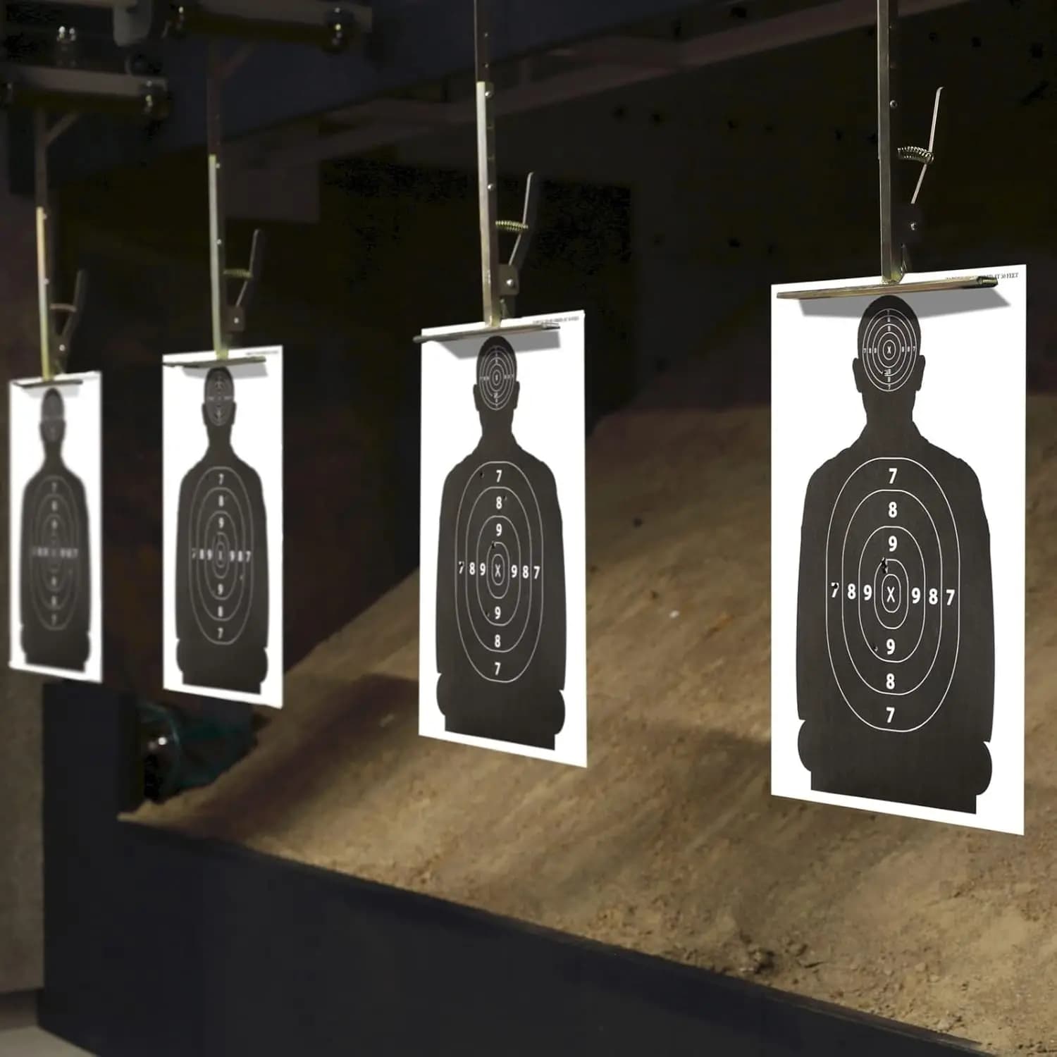 Cibles de tir papier grand format 64x43cm 20 pièces - Silhouettes pour airsoft et carabines à plombs
