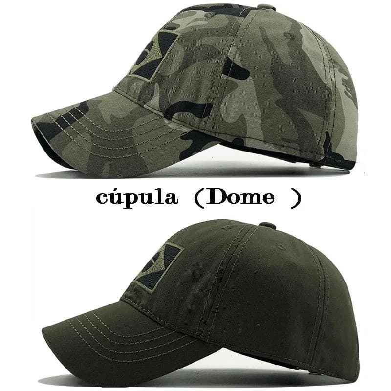Casquette Baseball Brodée Drapeau Brésilien - Tactique Camouflage Pêche Randonnée Homme