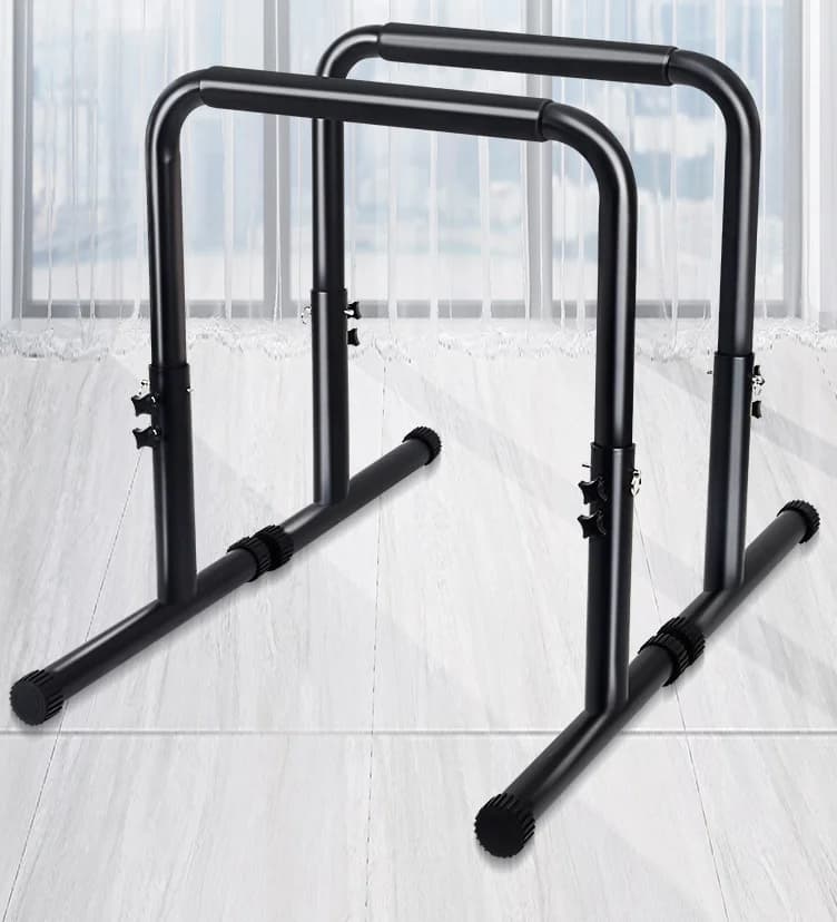 Barres parallèles ajustables pour dips et tractions - Barre de musculation solide pour entraînement à domicile