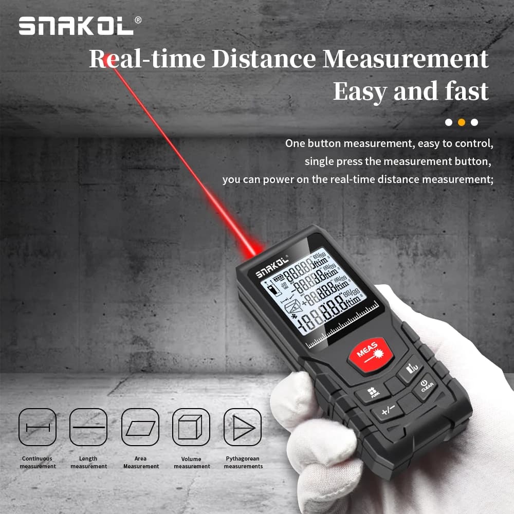 Télémètre laser Snakol professionnel 50/100/120m - Outil de test précis pour pêche sportive