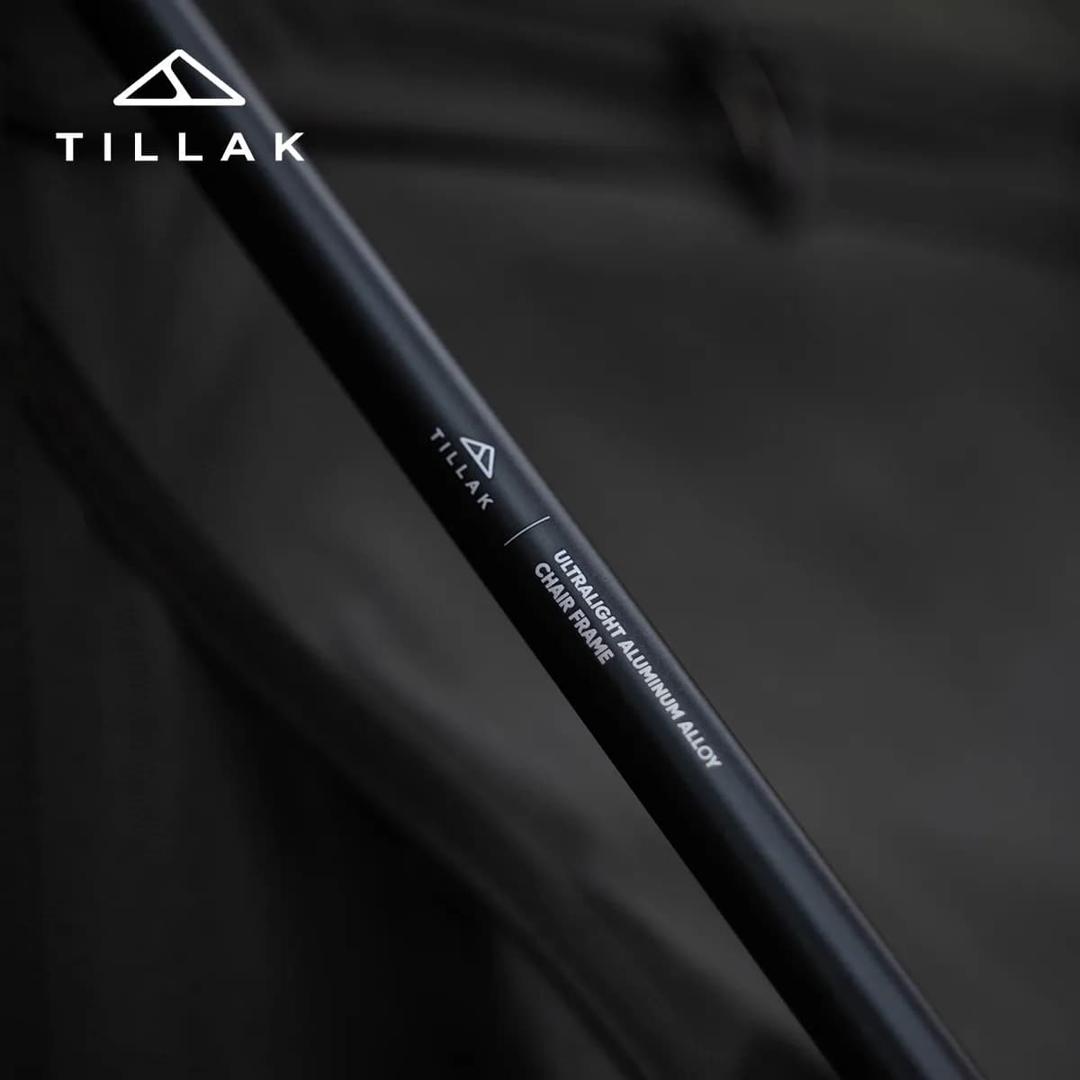 Fauteuil lune TILLAK haut dossier CORDURA - Tabouret pliant portable camping pêche randonnée vélo
