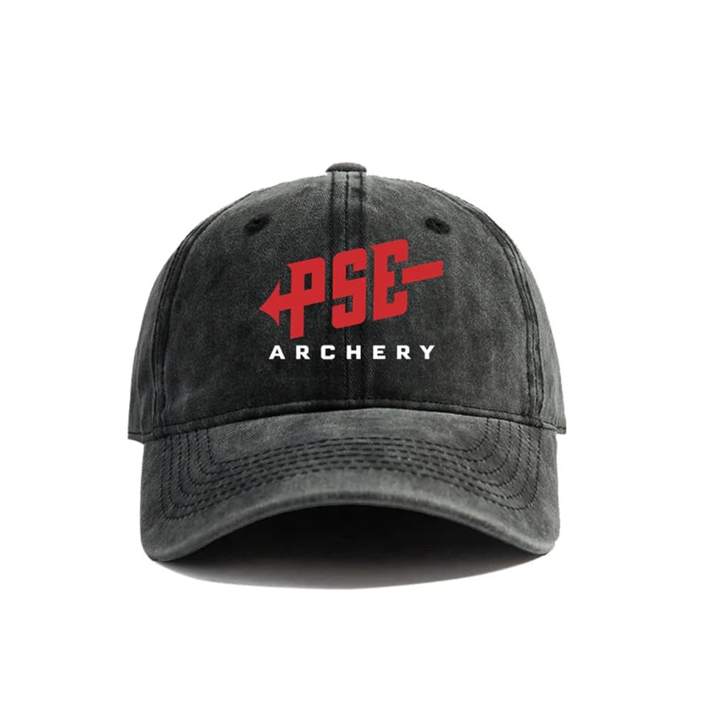 Casquette PSE archery baseball cap - Style rétro délavé - Hommes femmes été ajustable pêche