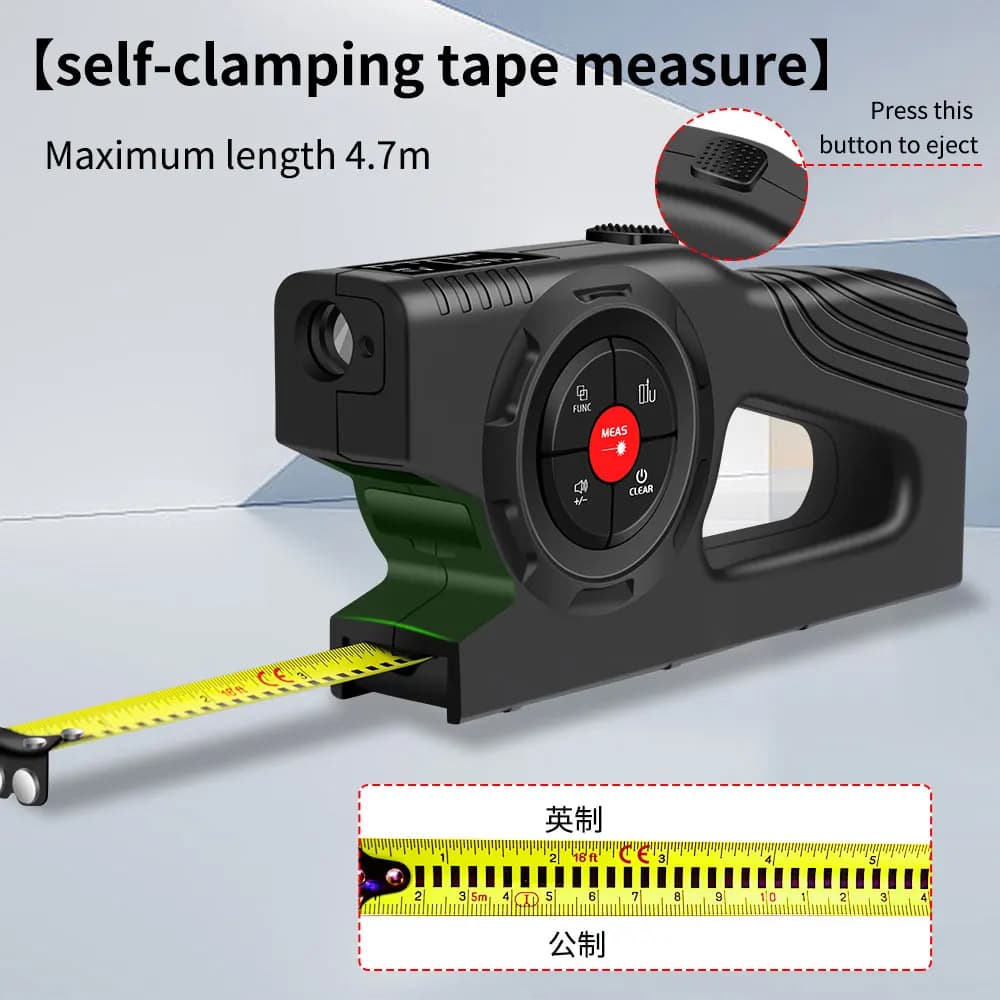 Télémètre laser Snakol 3en1 avec écran numérique - Mesure intelligente pour pêche et bricolage