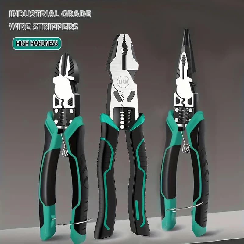 Pince coupante diagonale multifonction alliage robuste pour électricien - Outil universel coupe-fil