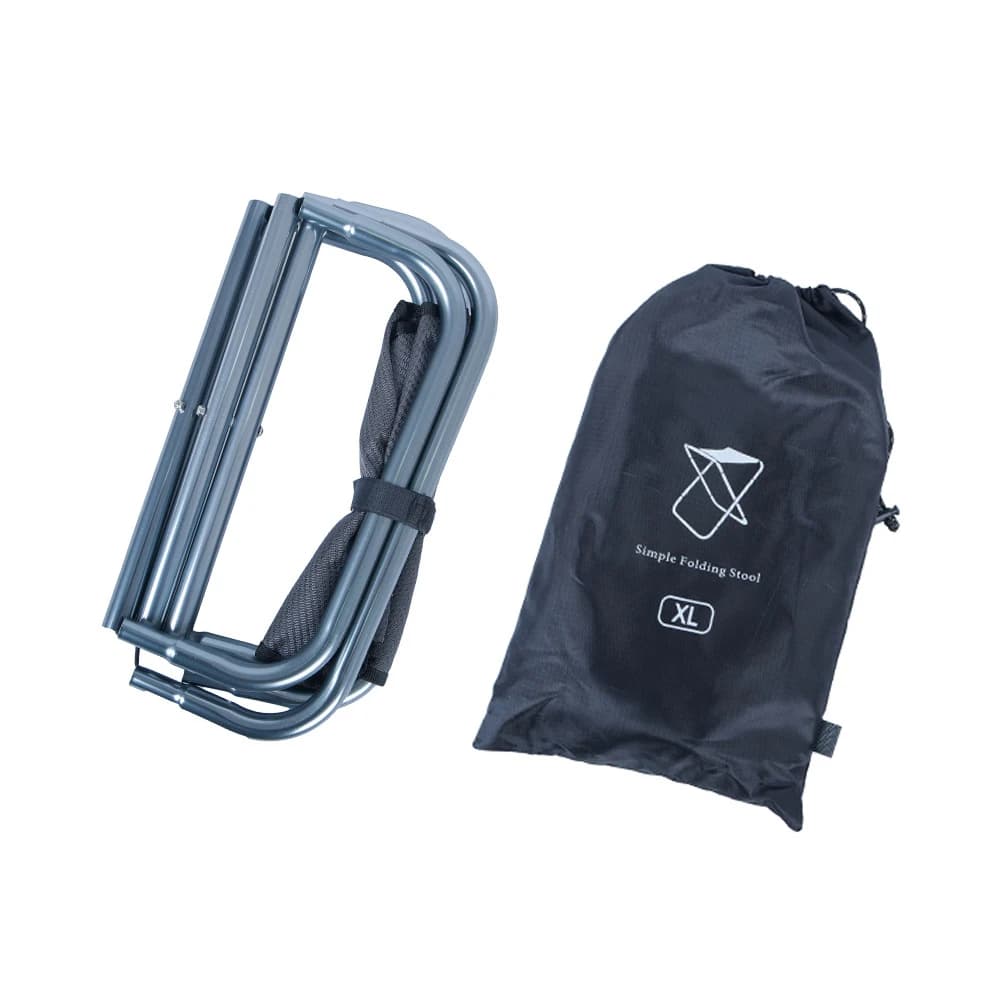 Tabouret aluminium ultra-léger pliant pêche camping - Siège compact randonnée voyage pique-nique