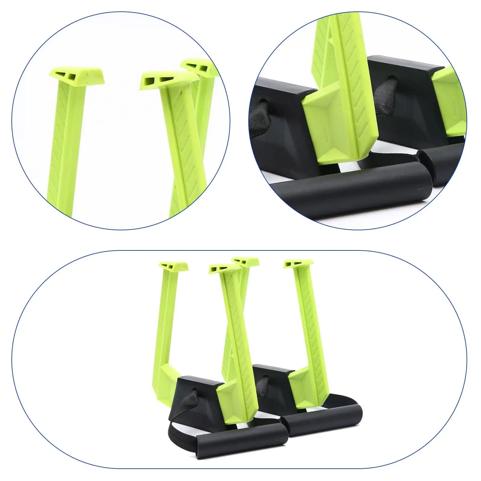 Kit 2 barres de traction portables pour porte - Équipement fitness voyage bureau hôtel