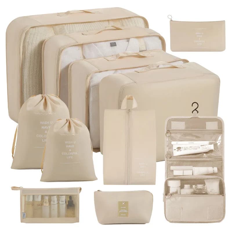 Set sacs organisateurs voyage pour vêtements et produits numériques - rangement valise et dortoirs étudiants