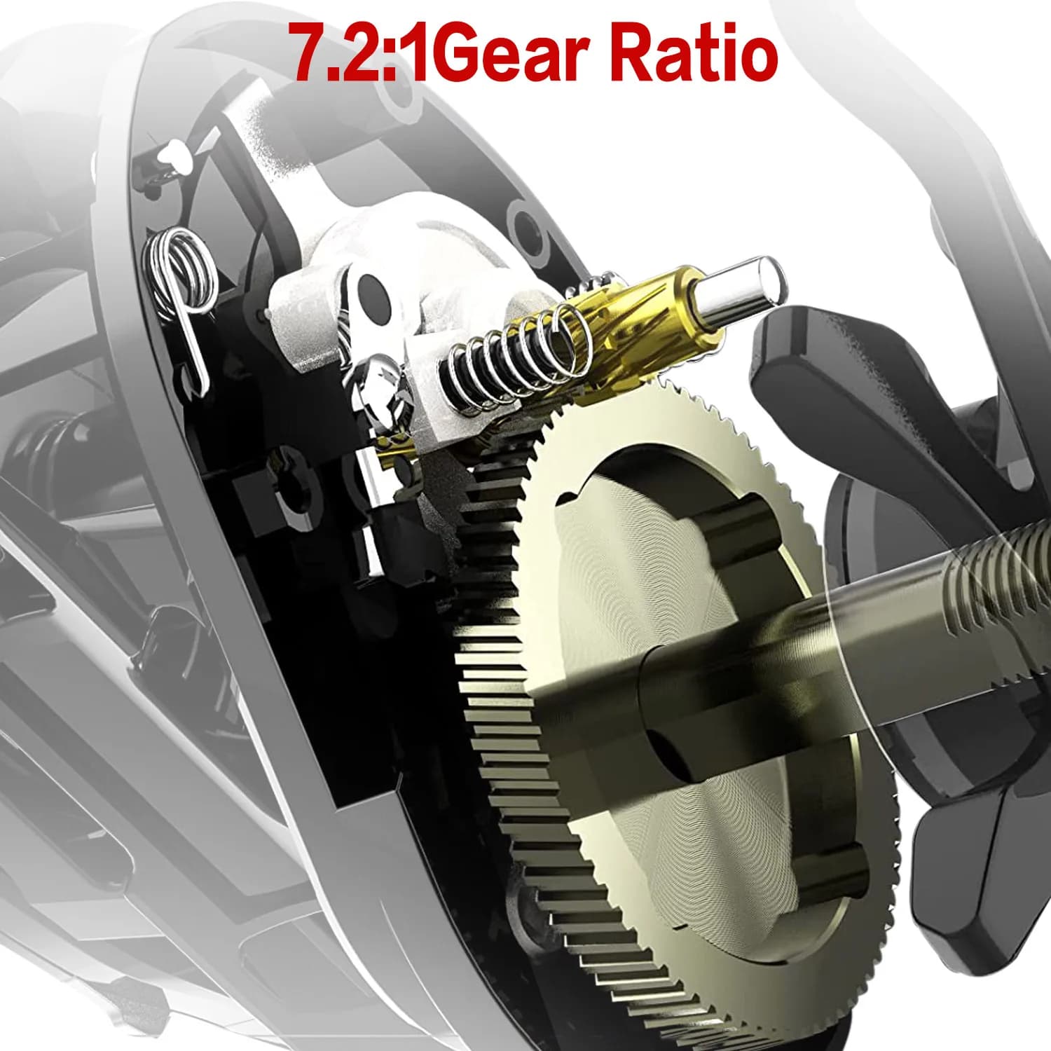 Moulinet Sougayilang baitcasting frein magnétique 7.2:1 pour pêche eau douce - 8kg drag max